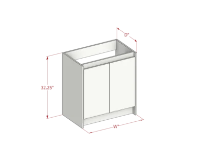Modrn Two Door Vanity