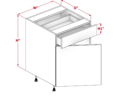 Base One Door Right Hinge One Drawer