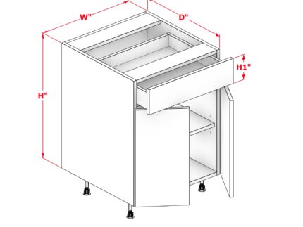 Base Two Doors One Drawer