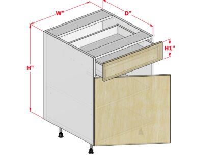 Base One Door Left Hinge One Drawer