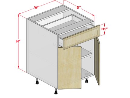 Base One Drawer Two Doors