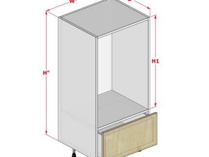 Tall Cabinet - Open - 1 Drawer