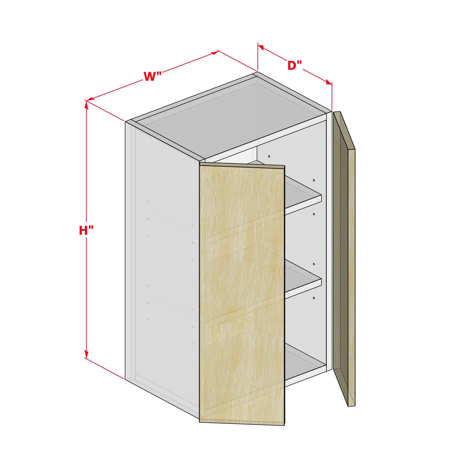 rti_cabinet_U2D Upper Two Doors - Image 1