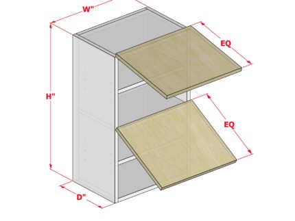 Upper Two Equal Doors Hinge Top