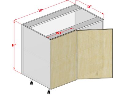 Base Blind Cabinet - Left Panel - 1 Door