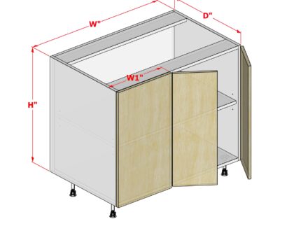 Base Blind Cabinet - Left Panel - 2 Doors