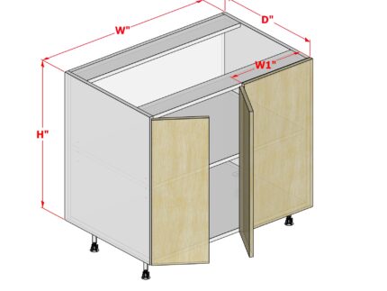 Base Blind Cabinet - Right Panel - 2 Doors