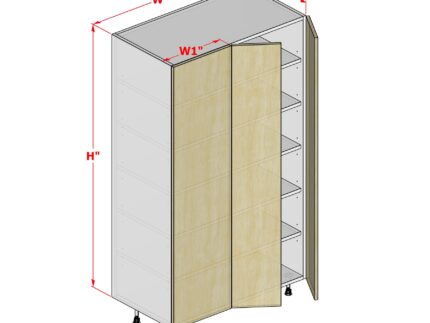 Tall Blind Cabinet – Left Panel – 2 Doors
