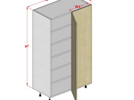 Tall Blind Cabinet – Right Panel – 1 Door